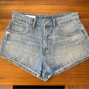 Zara Light Blue Jean Shorts